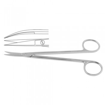 Kelly Dissecting Scissor / Opreating Scissor Curved Stainless Steel, 16 cm - 6 1/4"